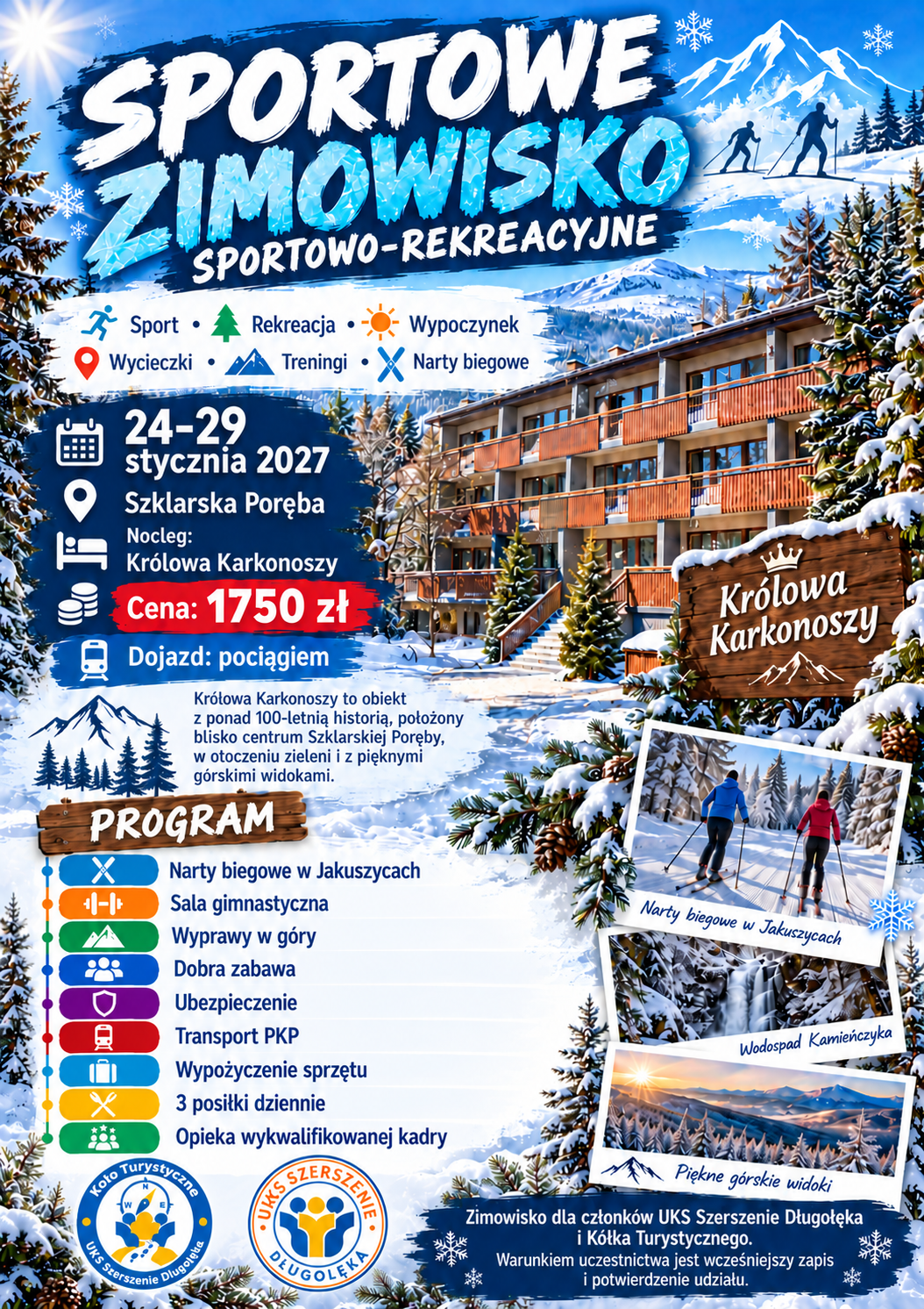 Sportowe Zimowisko 2027 – Szklarska Poręba